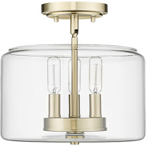 Asheville 3 Light 11.00 inch Semi-Flush Mount